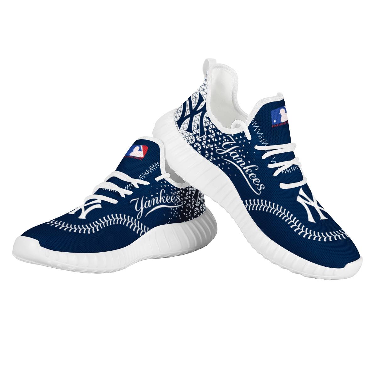 Men's New York Yankees Mesh Knit Sneakers/Shoes 009